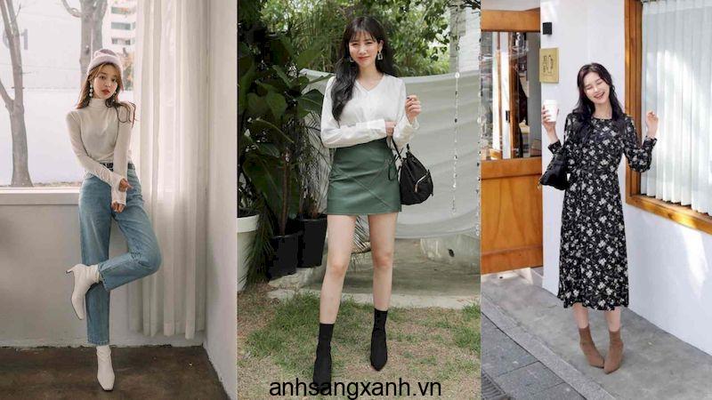 08 Cach Phoi Do Voi Giay Boot Nu Co Thap Di Tiec Thoi Trang Sanh Dieu